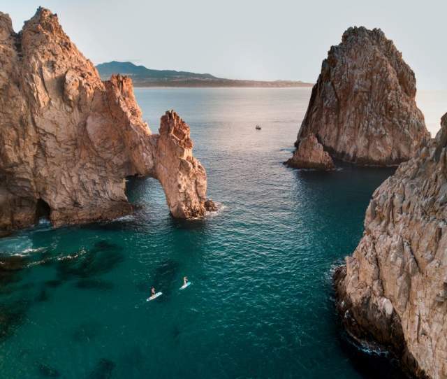 Vista desde el aire del Arco en Cabo San Lucas