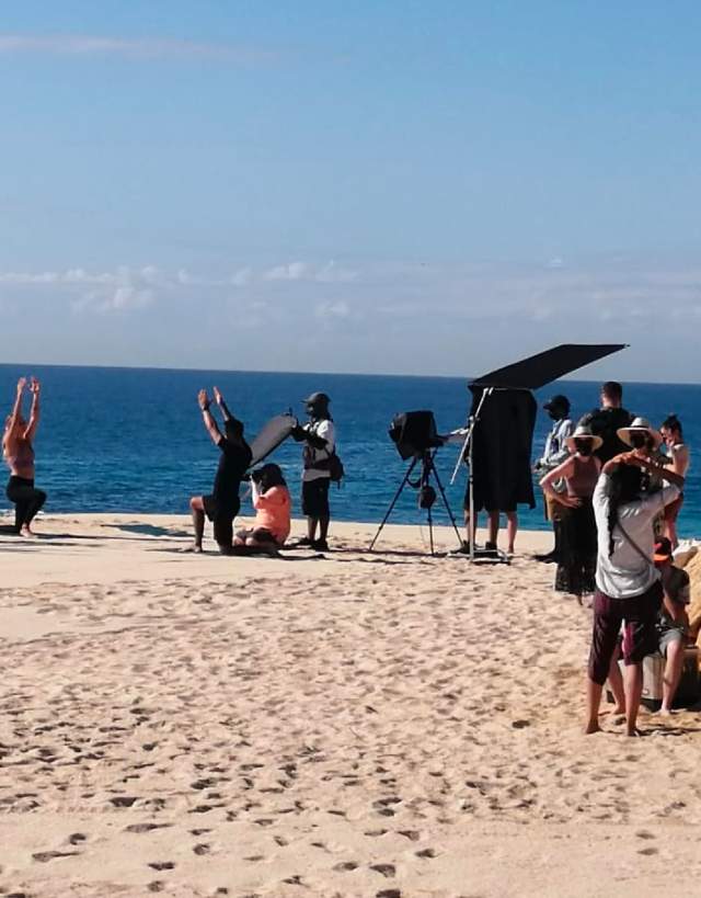 Filming in Los Cabos