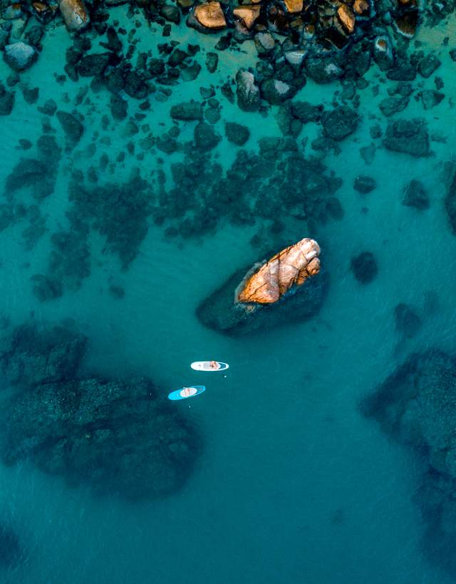 Paddleboarding Aerial Photo