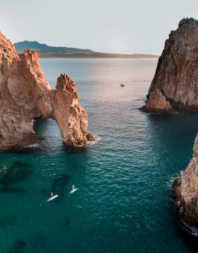 Vista desde el aire del Arco en Cabo San Lucas