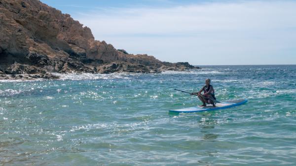 Paddle Boarding at Santa Maria Beach