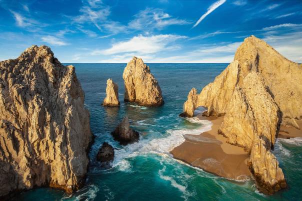 fotografía panorámica del arco de los cabos
