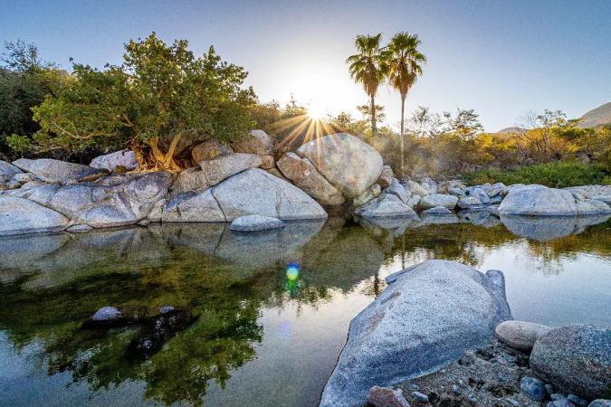 rio en el parque ecológico Sierra de la laguna