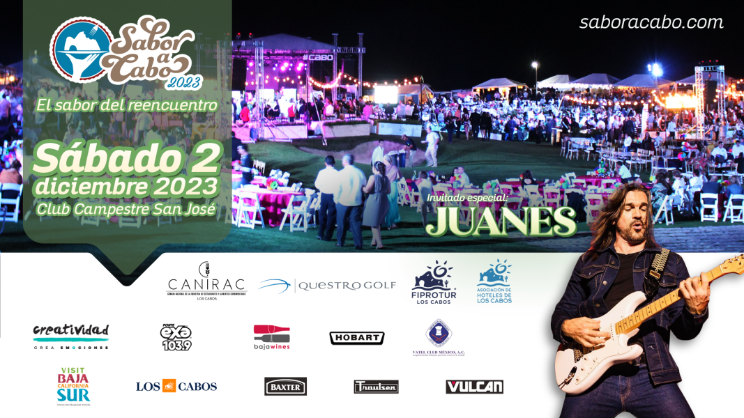 Tablón de eventos para Sabor a Cabo 2023