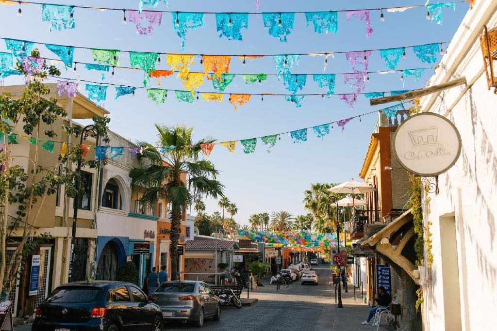 fotografía de una calle de san josé del cabo