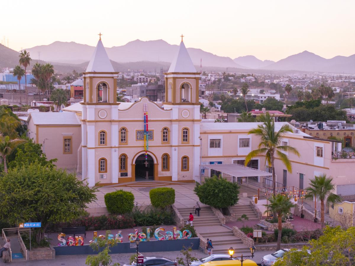 The historic Misión de San José del Cabo in San José del Cabo in Los Cabos, Mexico