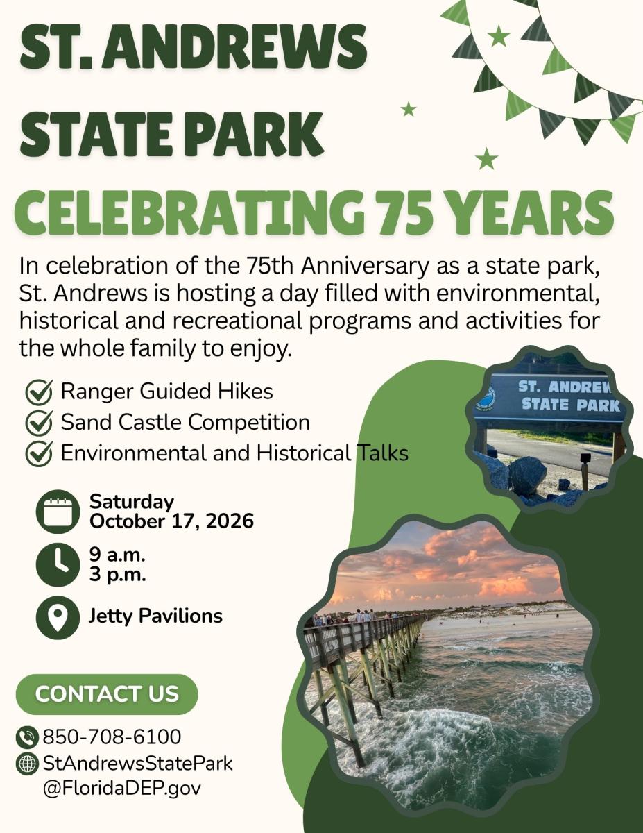 St. Andrew's State Park 75th Anniversary