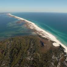Shell Island as seen from above