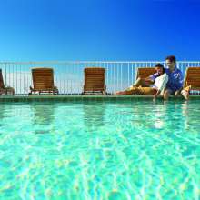 Relaxing Poolside