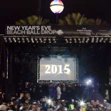 NYE Beach Ball Drop 2014