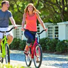 Couple Biking