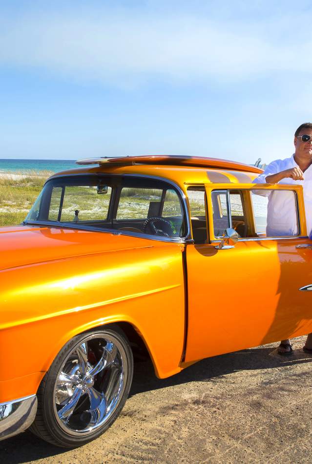 Car on the beach