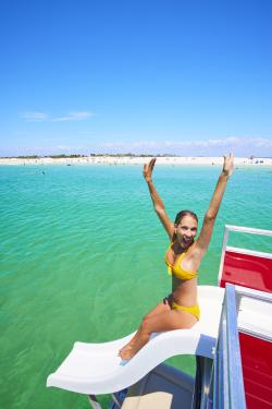 Pontoon Boat Slide