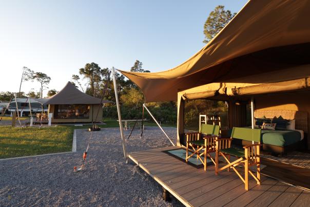 Glamping at St. Andrews State Park