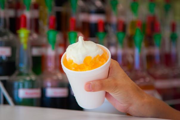 A sno-ball from David's New Orleans Style Sno-Balls in Panama City Beach