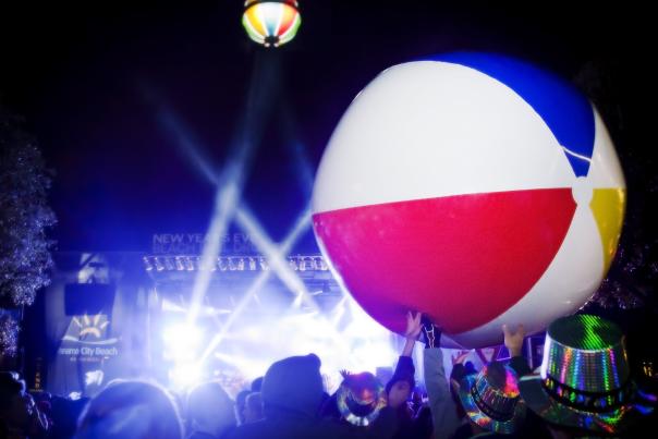 New Year's Eve Beach Ball Drop in Panama City Beach Florida