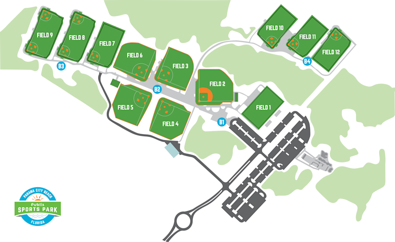 2025 Publix Sports Park Map