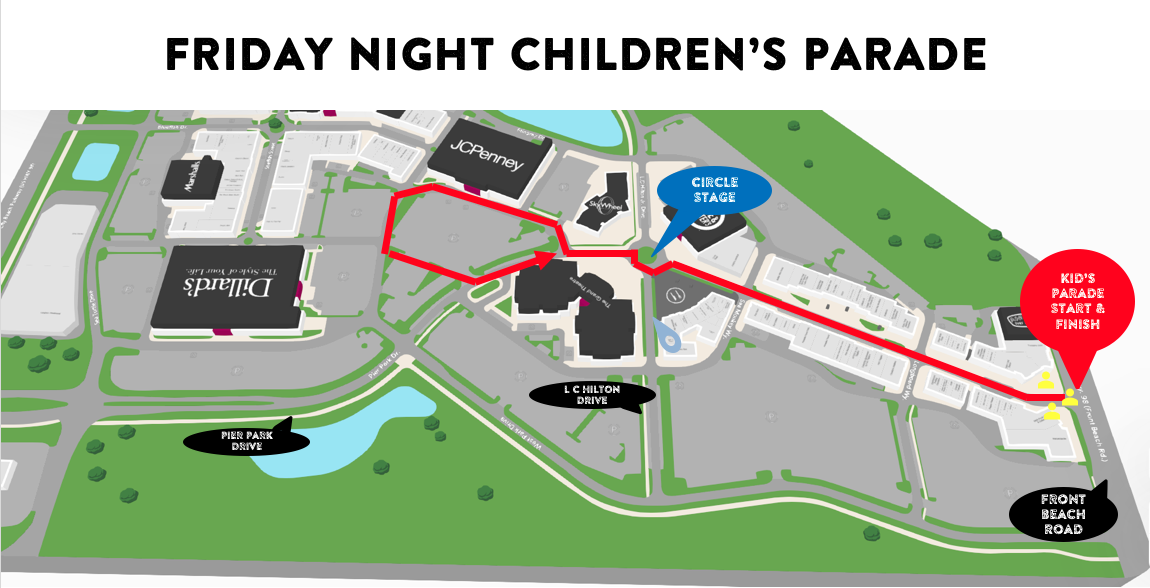 Friday Night Parade Route