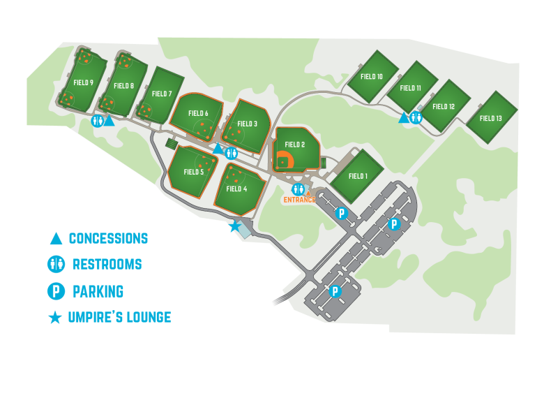 PCB Sports Complex Map