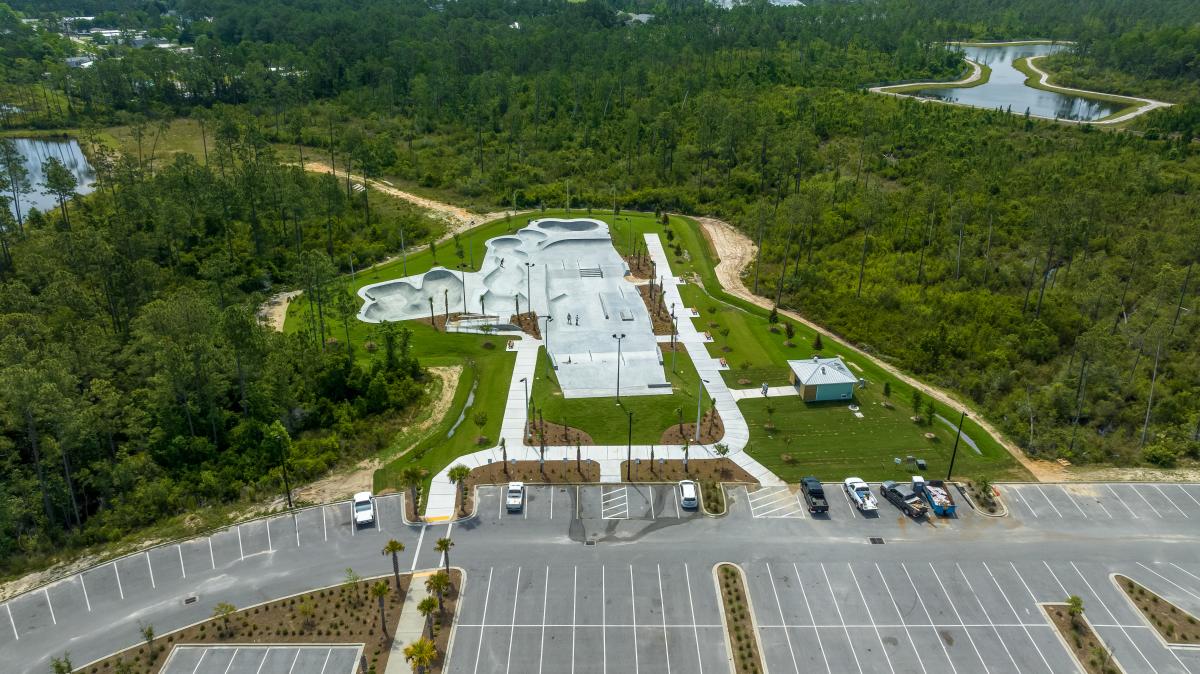 Skate Park Aerial Photo