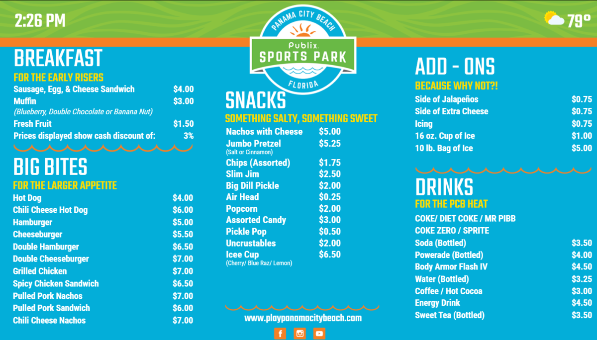 NEW MENU 4/30/25