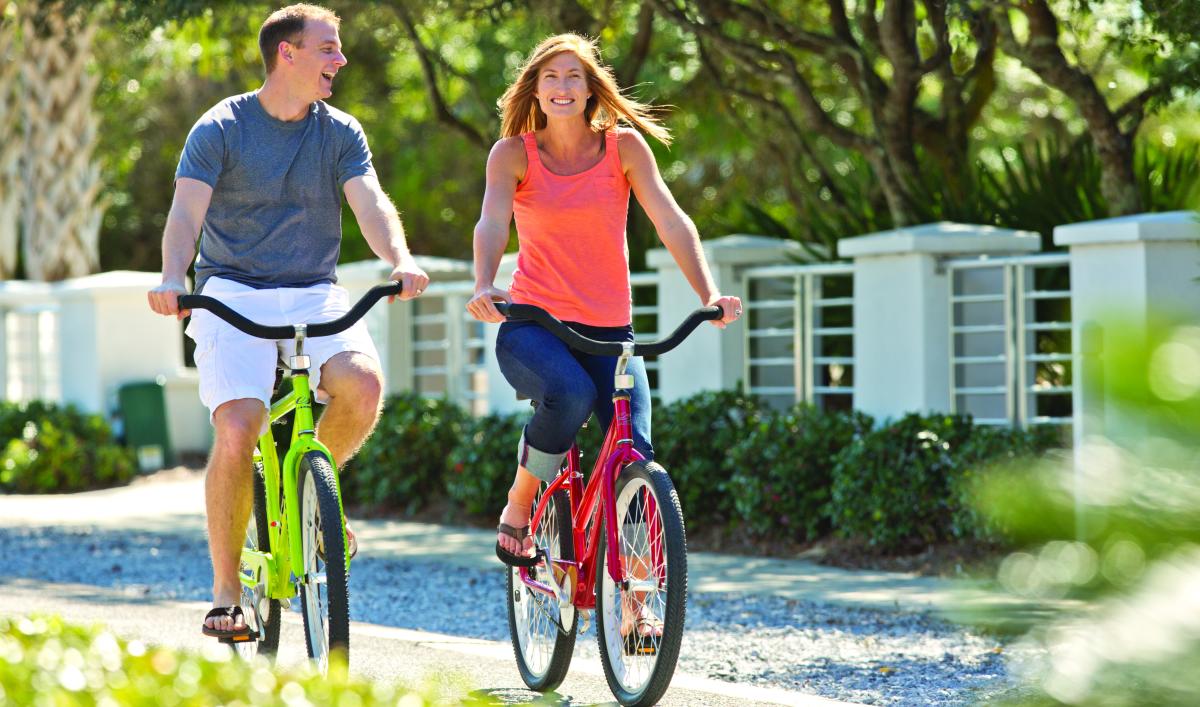 Couple Biking