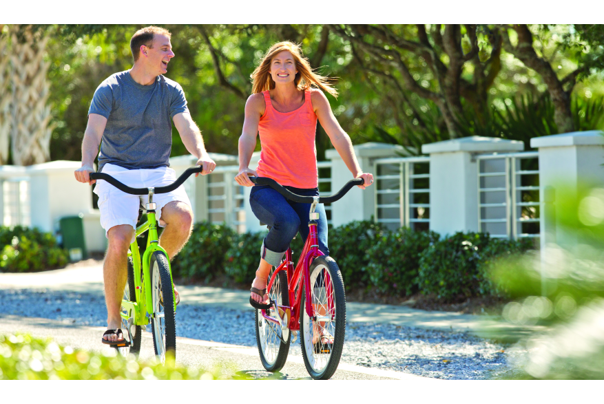 Couple Biking