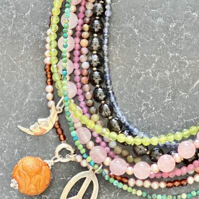 Beaded Gemstone Necklace Make & Take Workshop