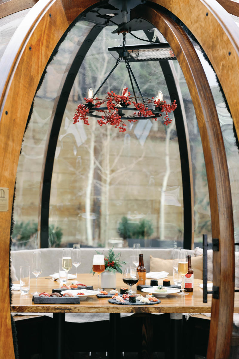 MICHELIN-Select Moody Tongue Omakase in the Wintergarten Alpenglobes