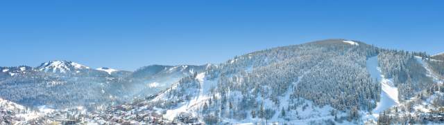 View of Park City in the Winter