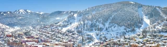 View of Park City in the Winter