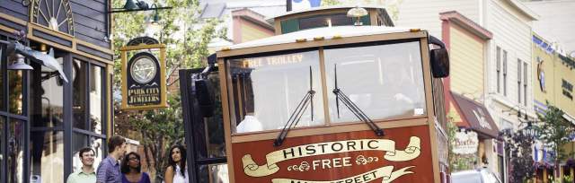 Group Trolley on Historic Main Street