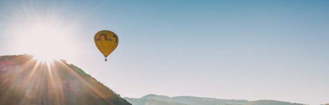 Hot Air Balloon at Sunrise