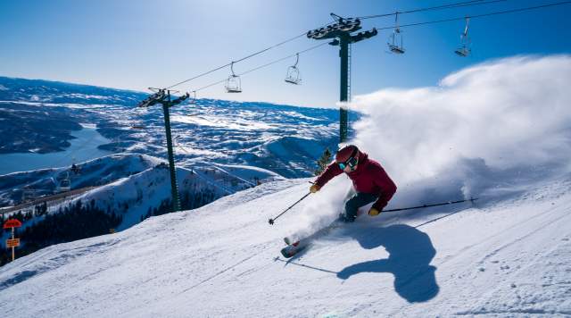 Man skiing at Deer Valley