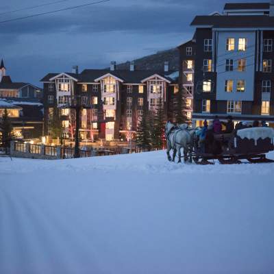 Sleigh ride at Park City Mountain Base