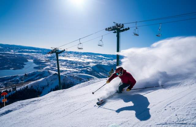 Man skiing at Deer Valley