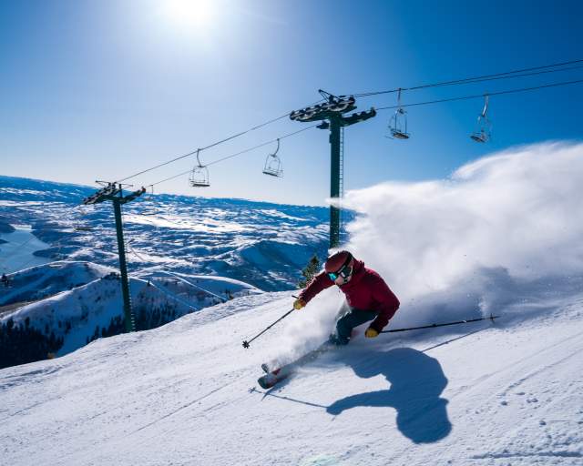 Man skiing at Deer Valley