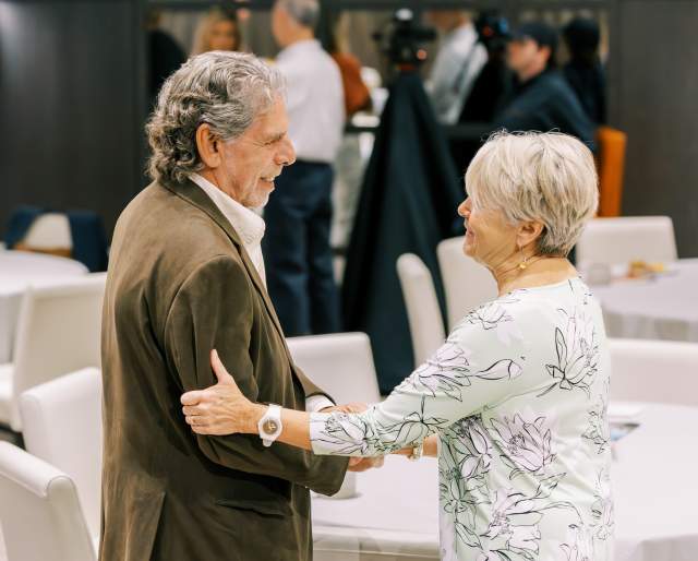 Two people shaking hands