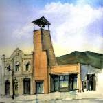 painting of the exterior of the Park City museum