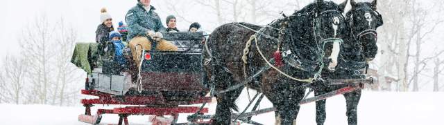 Boulder Mountain Ranch Sleigh Ride at Deer Valley Resort