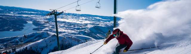 Man skiing at Deer Valley
