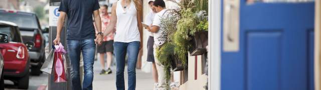 Couple Shopping on Historic Main Street