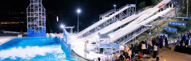 Flying aces show at utah olympic park