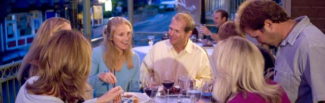 Outdoor Summer Dining Overlooking Historic Main Street