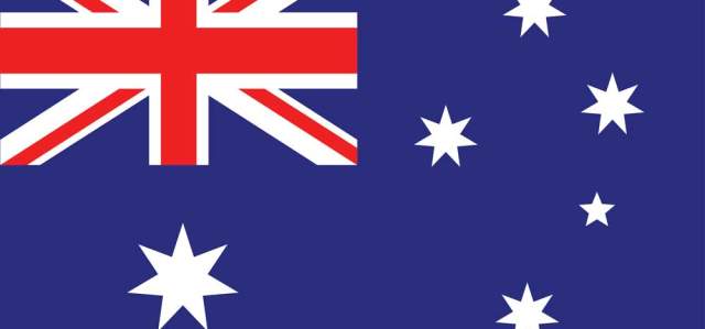 Australian national flag in full color