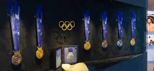 Olympic Medals at Utah Olympic Park Museum