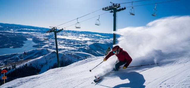 Man skiing at Deer Valley