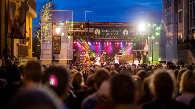 Outdoor Spring Concert on Main Street In Park City, UT