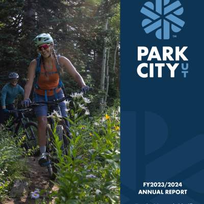 woman riding mountain bike on cover of report