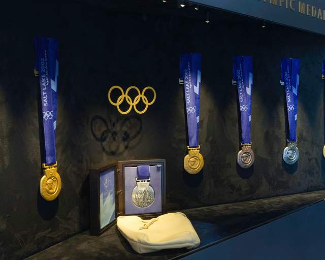 Olympic Medals at Utah Olympic Park Museum